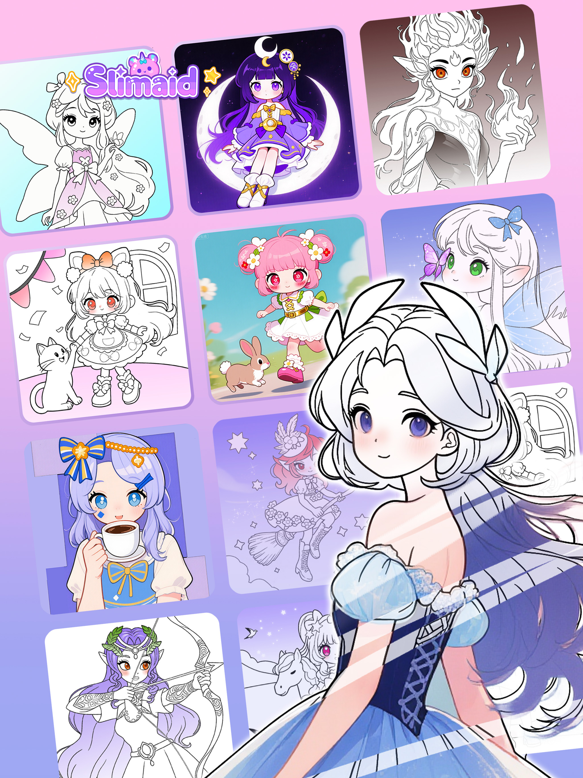 Slimaid Princess Magic Colors