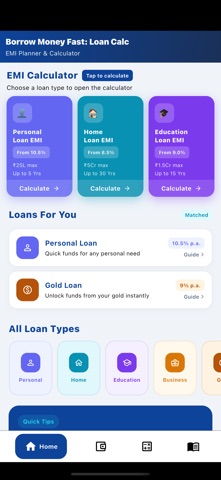 Borrow Money Fast: Loan Calc iPhone screenshot