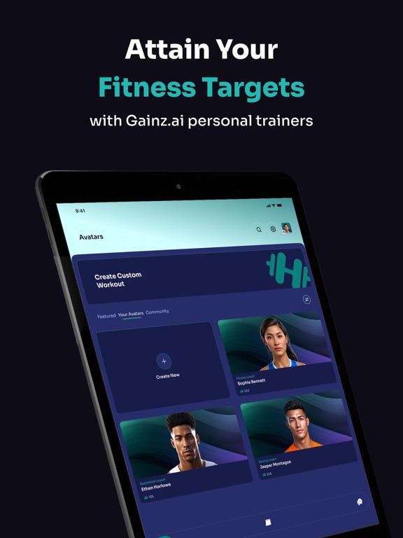 Gainz AI: Chat, Train, Track iPad screenshot 4 - Health & Fitness app