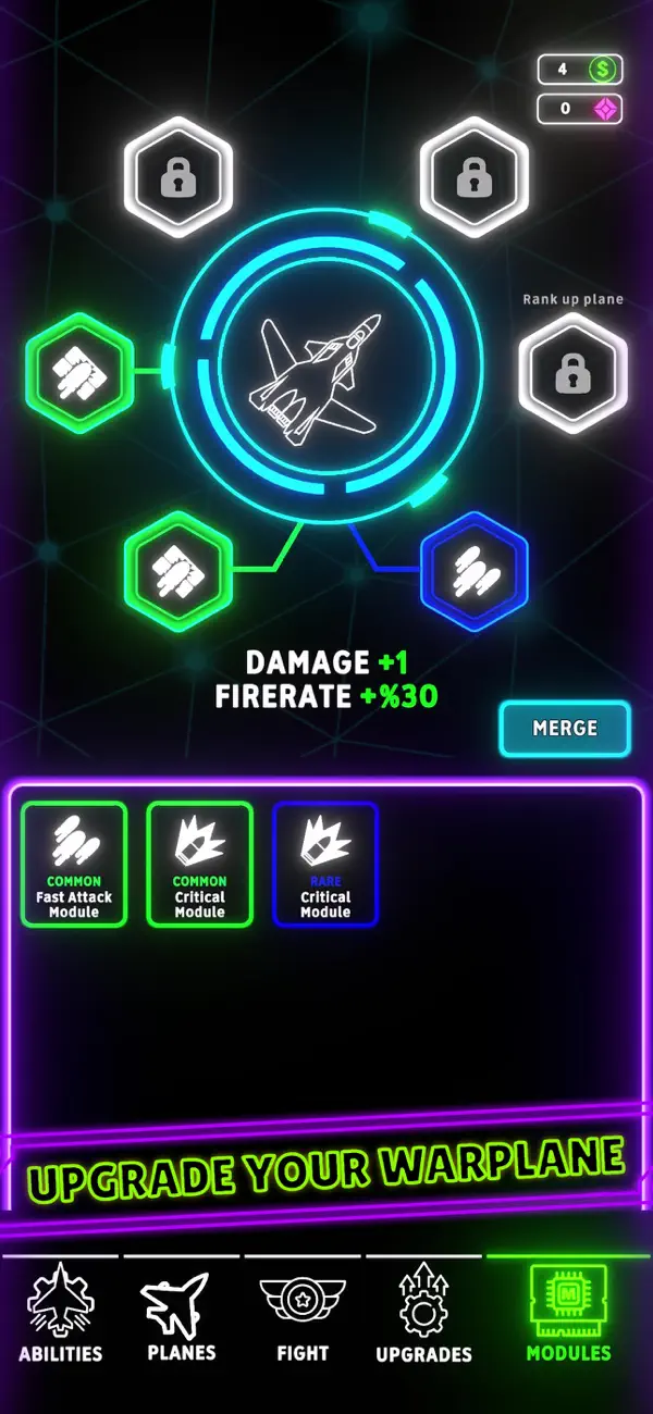 Neon Wings Hack screenshot 5 - game app interface