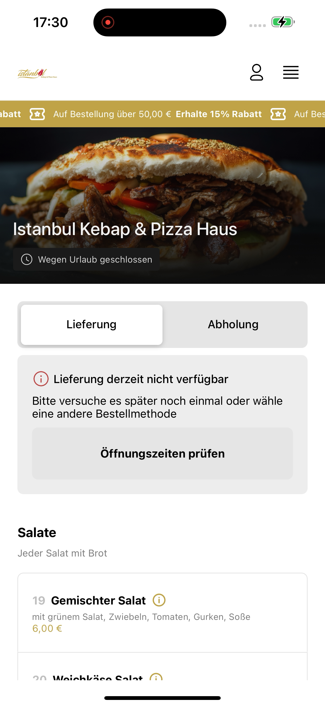 Istanbul Kebap & Pizza Haus DE screenshot 3