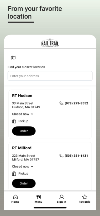 Rail Trail Flatbread Co Screenshot 3 of 4