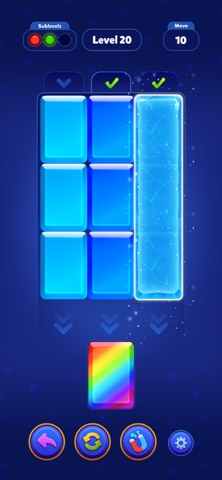 Color Card Sort iPhone screenshot