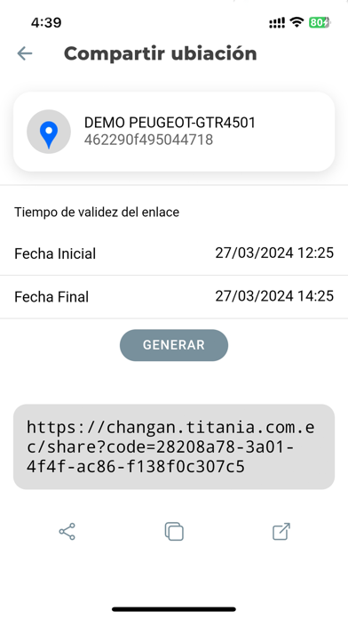 Changan - Sistema de Seguridad Screenshot