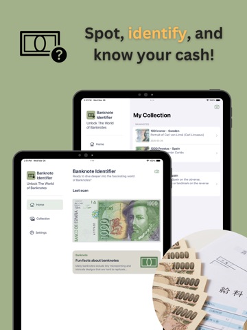 Banknote Identifier by Picture iPad screenshot
