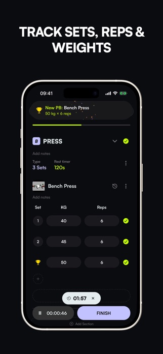 Gym Workout Tracker: GRIP Screenshot 3 of 9
