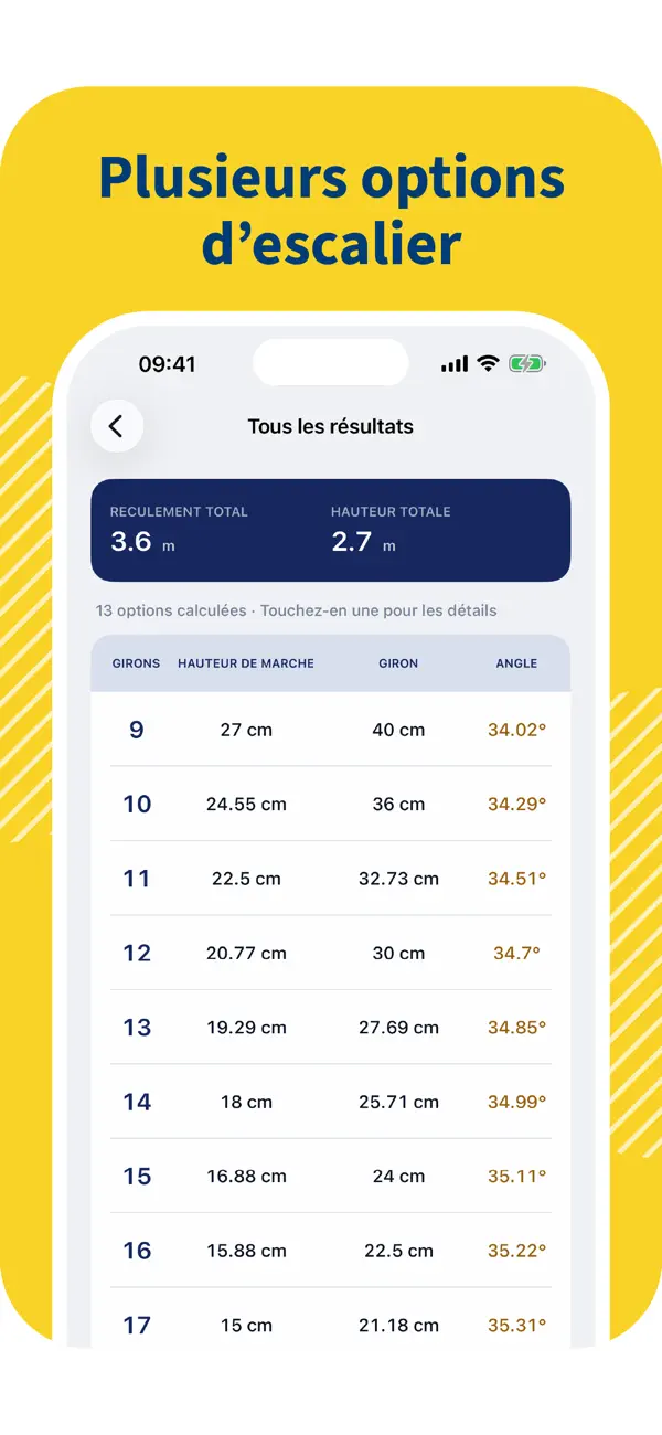 Screenshot #2 pour Stair Calculator: Construction