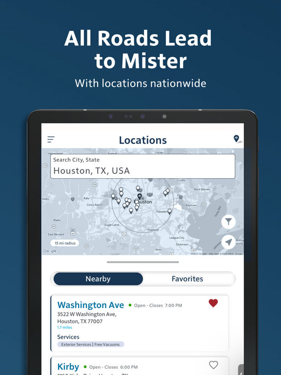 Mister Car Wash iPad screenshot 5 - Shopping app