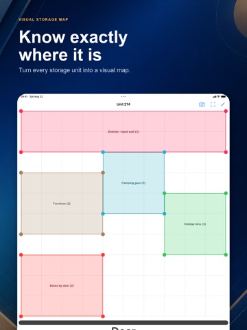 Storage Unit Tracker iPad screenshot