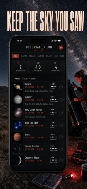 Astronomy Logbook & Star Diary screenshot 1