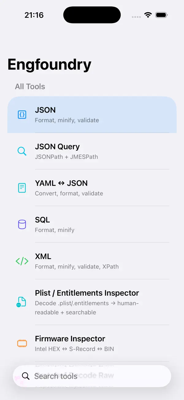 DevUtils: Dev Toolkit (iOS) Tekijänä: Yen Nguyen
