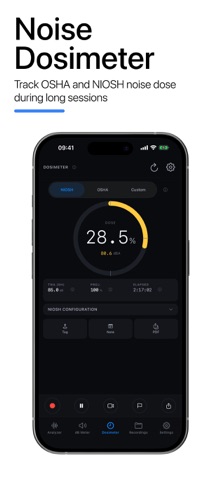 Frequency Analyzer: dB Meter iPhone screenshot