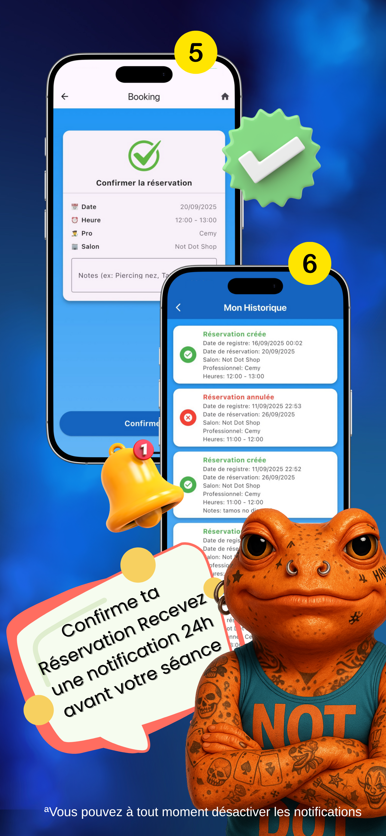 Not Dot Shop Booking