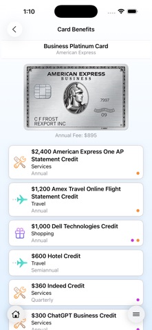 My Perks: Credit Card Benefits screenshot