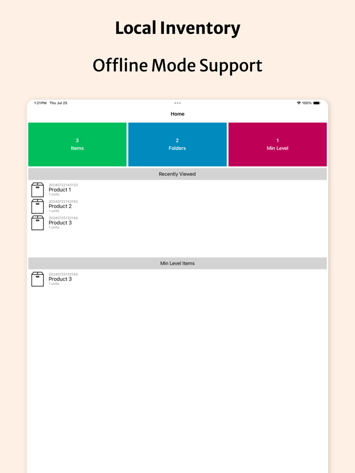 Inventory Organizer - Tracker