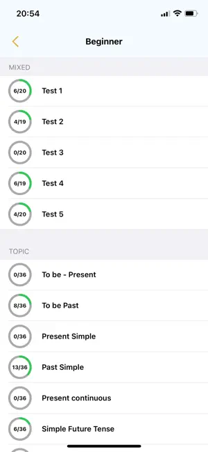 Learn and Test Grammar screenshot 3