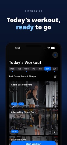 Fitness100: Workout Tracker Screenshot 2 of 10