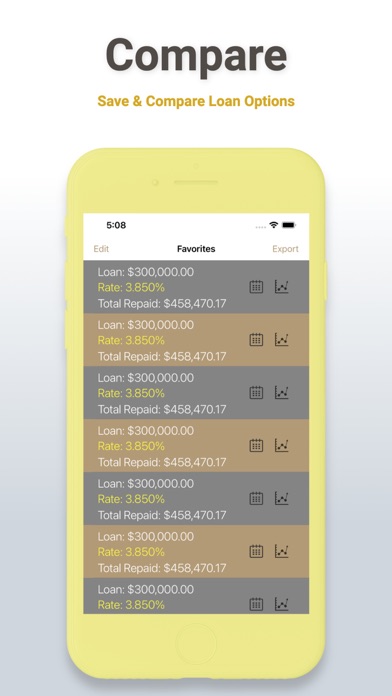 Loan and Mortgage Calculator Screenshot