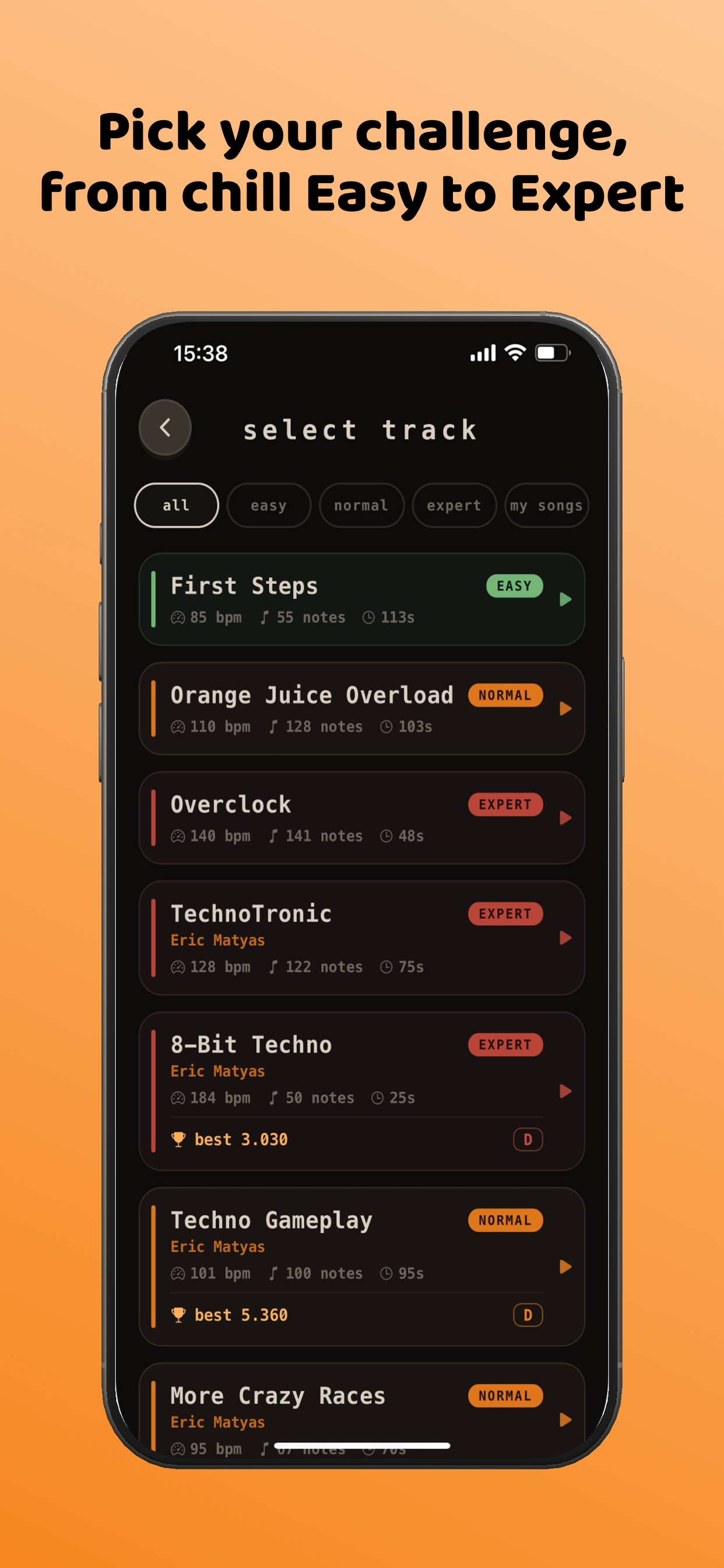 Screenshot 2 of KeyDance: Type to the Beat