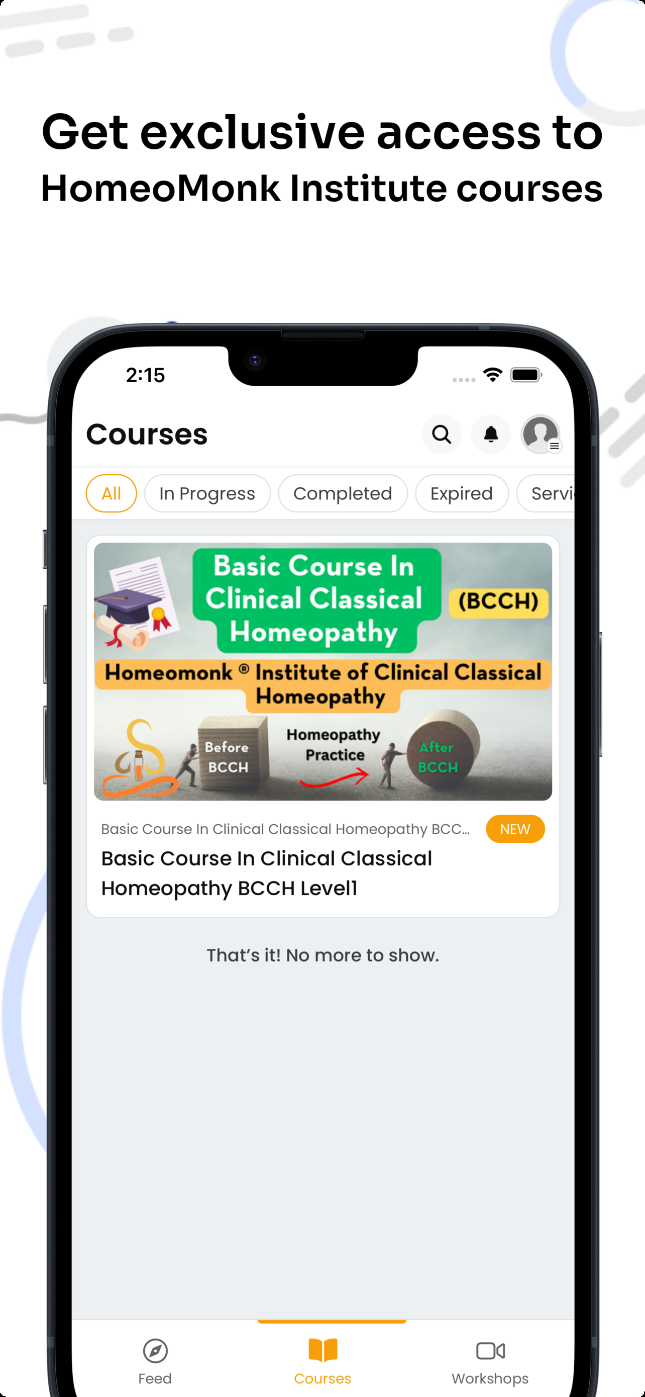 HomeoMonk Institute screenshot 3