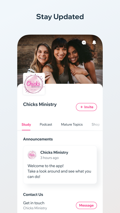 Chicks Ministry- For Teens Screenshot