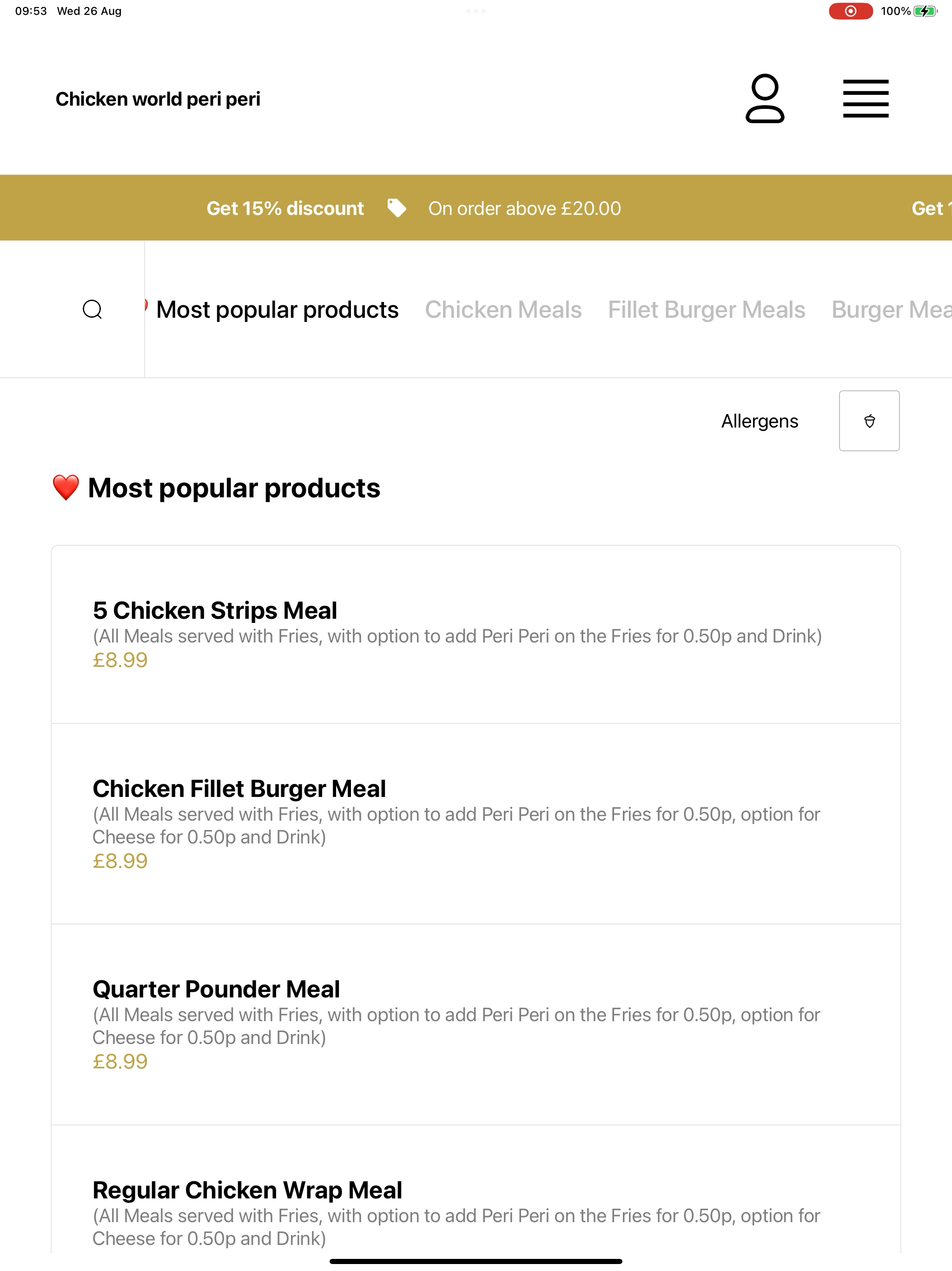 Chicken World Peri Peri Horley screenshot 14