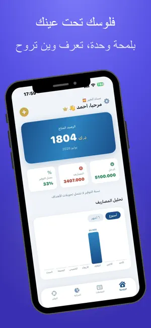 وفر - ادارة مالية screenshot 1