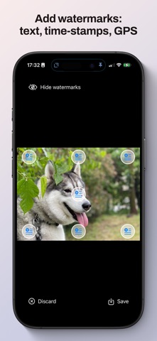 MarkCam: timestamp & watermark screenshot