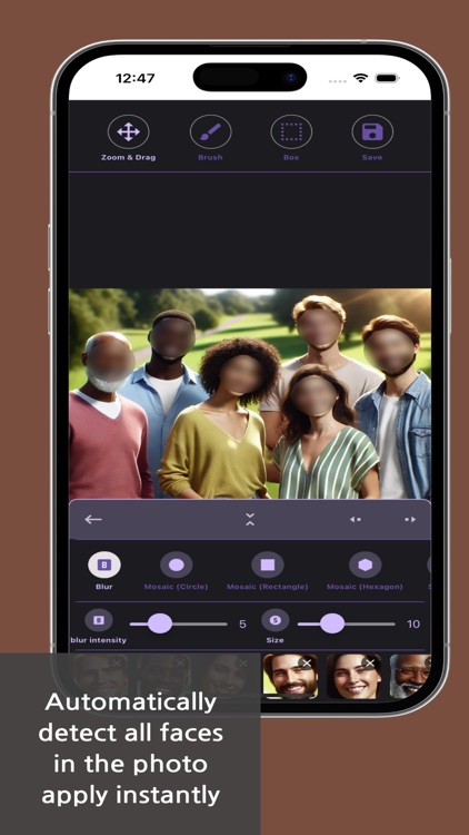 Blur & Mosaic - Auto Face blur