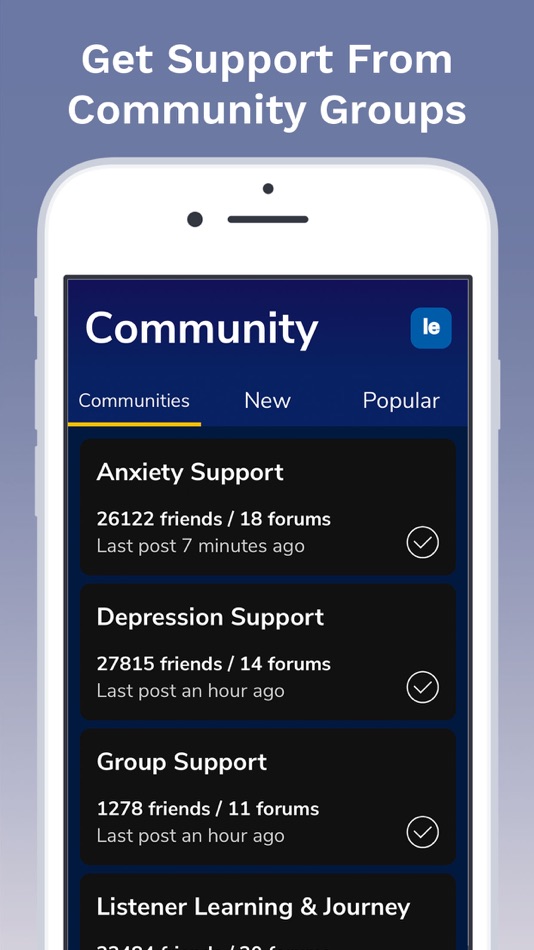 #3. 7 Cups: Online Therapy & Chat (iOS) 由: 7 Cups of Tea