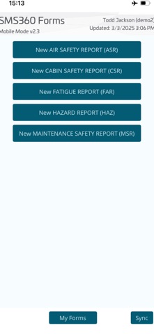 SMS360 My Forms screenshot