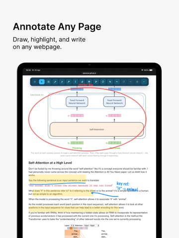 PageScribble for Safari iPad screenshot