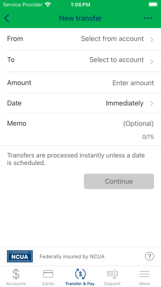 Lakeview Federal Credit Union Screenshot