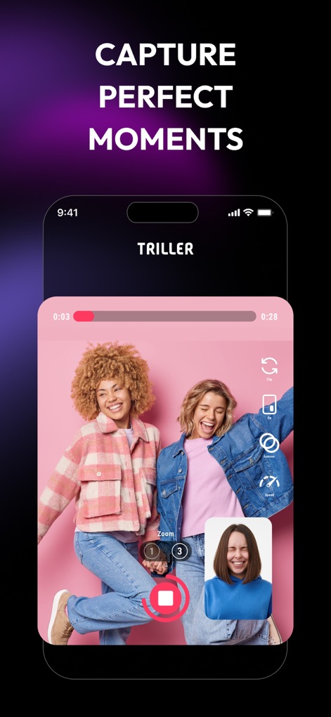 Triller: Social Videos & Clips - Dynamic Capture Modes