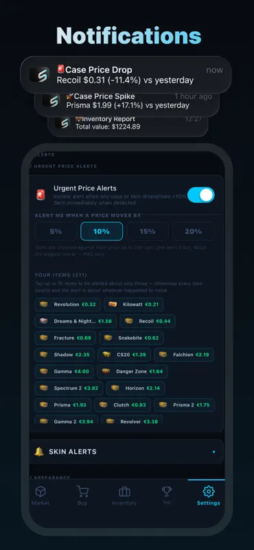 Skinmanity - CS2 Skin Tracker screenshot 7 of 9