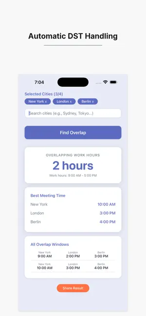 Time Zone Meeting Planner screenshot 4