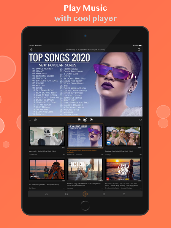 Screenshot #6 pour Myt -  Music  Player & Videos