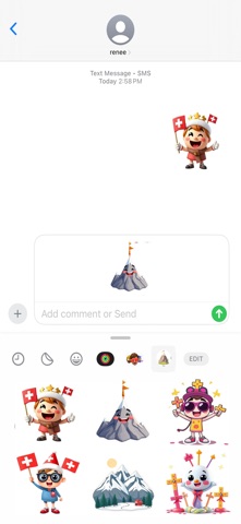Swiss National Day Stickers screenshot