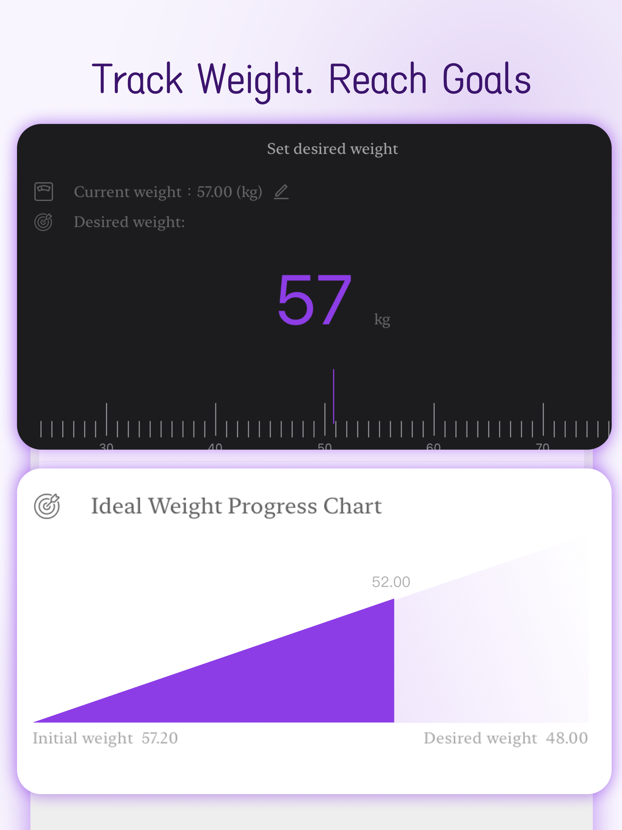 WeightList: Simple Tracking