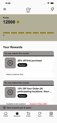 Kung Fu Tea Alberta Rewards iPhone screenshot