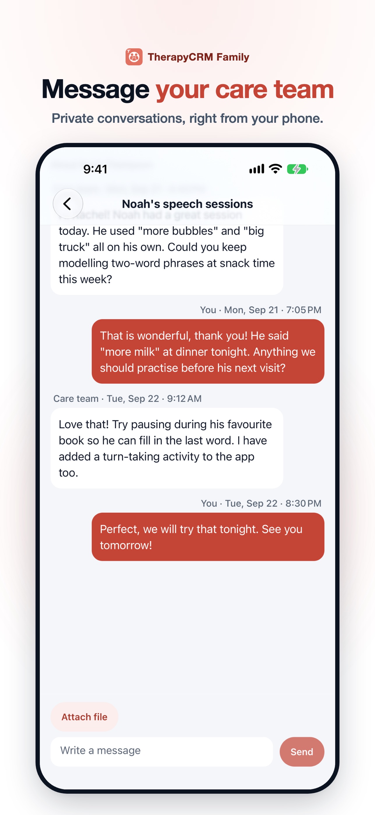 Screenshot 3 of TherapyCRM Family