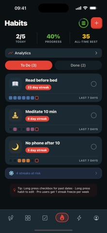 taskDojo: habit & goal tracker Screenshot 4 of 5