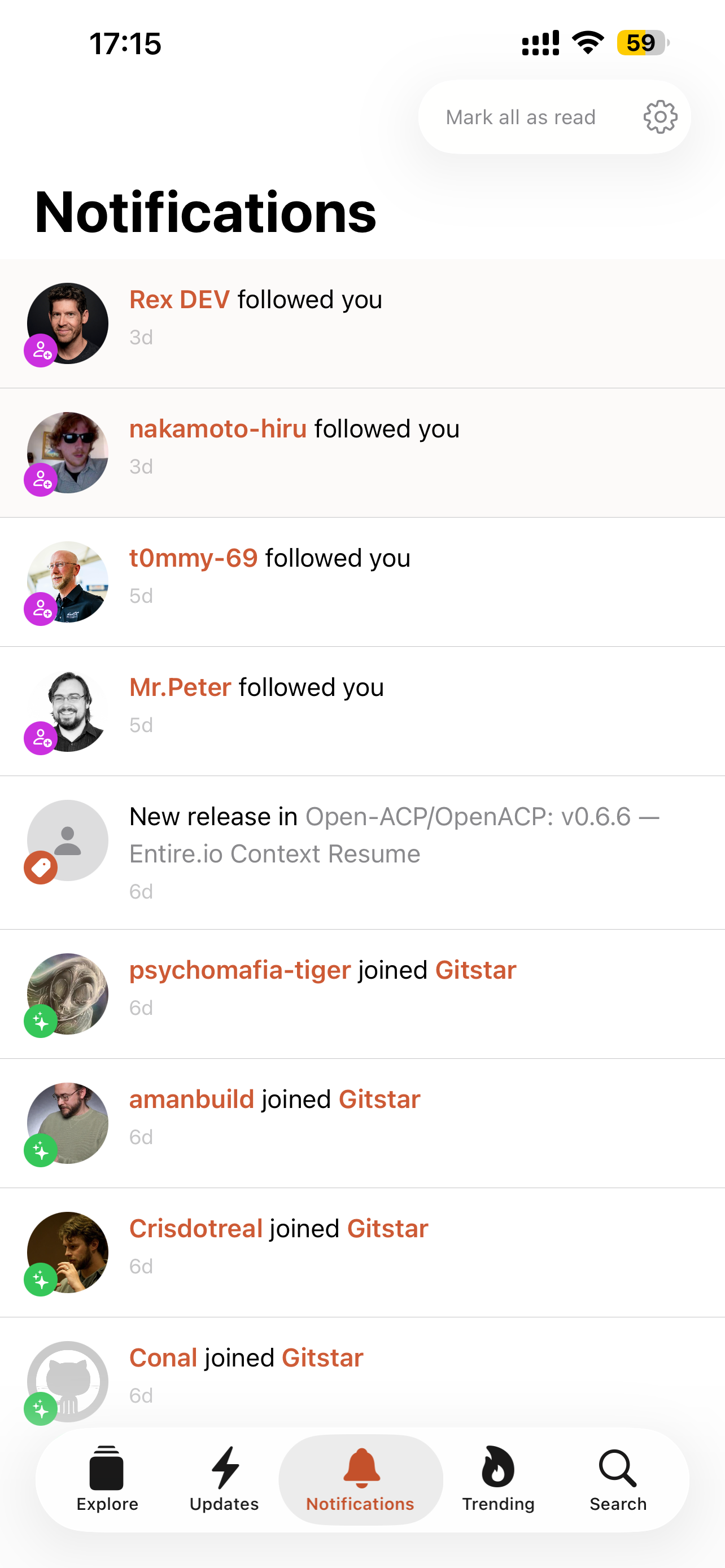 Gitstar - Top Repositories