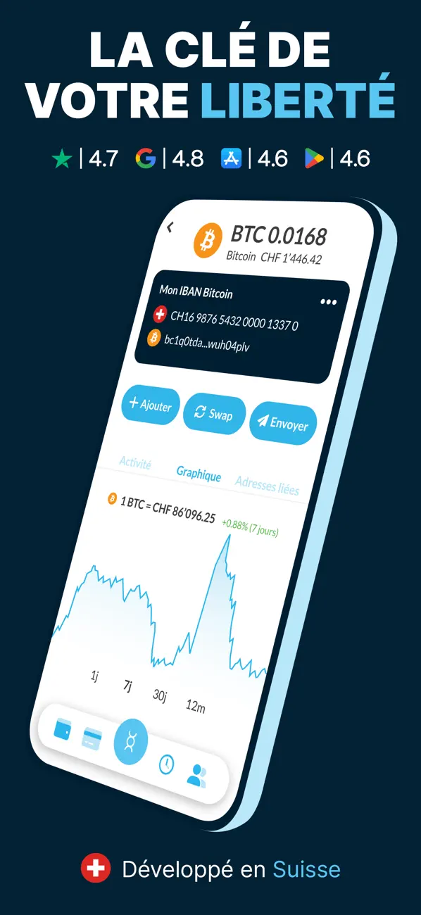 Screenshot #1 pour Bridge Wallet: Bitcoin, crypto