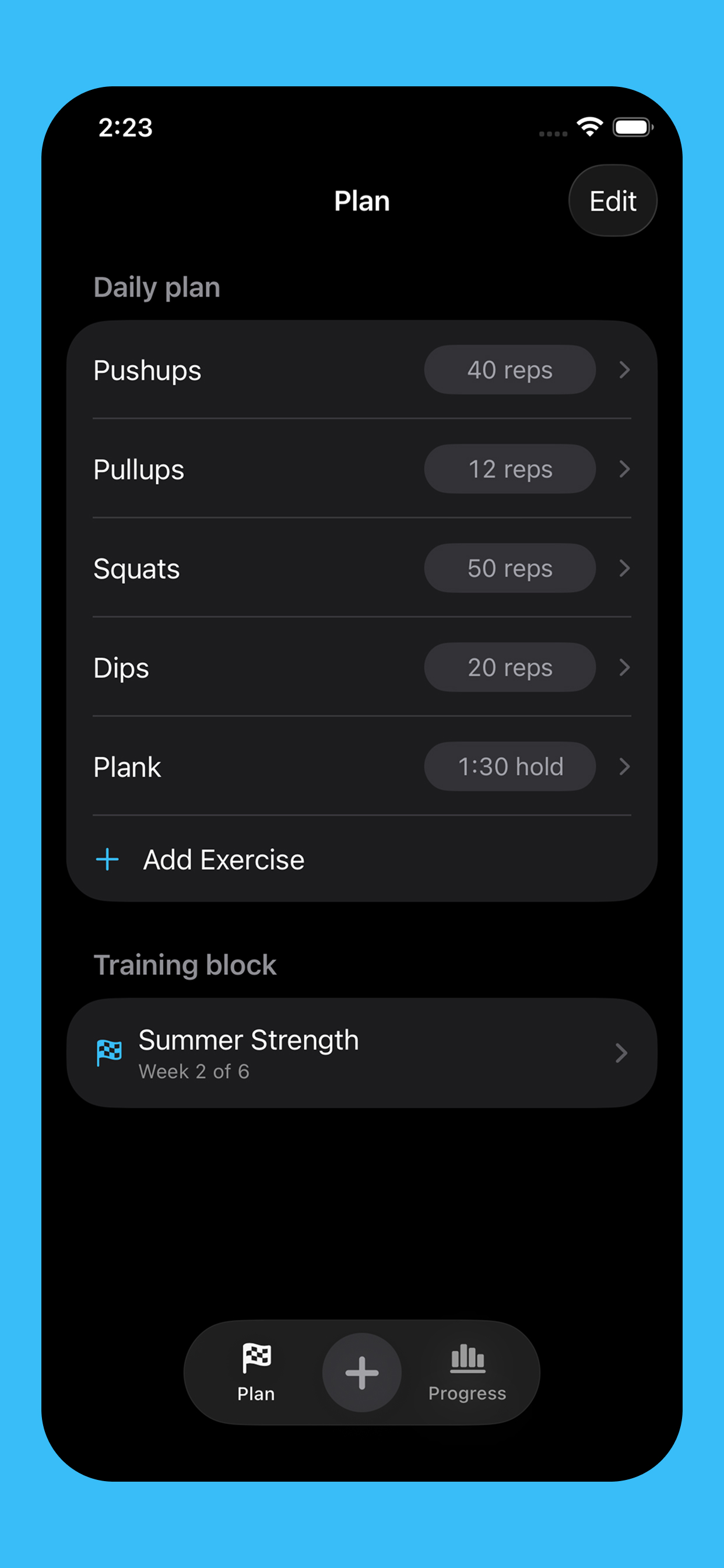 Rung: Calisthenics Tracker screenshot 4