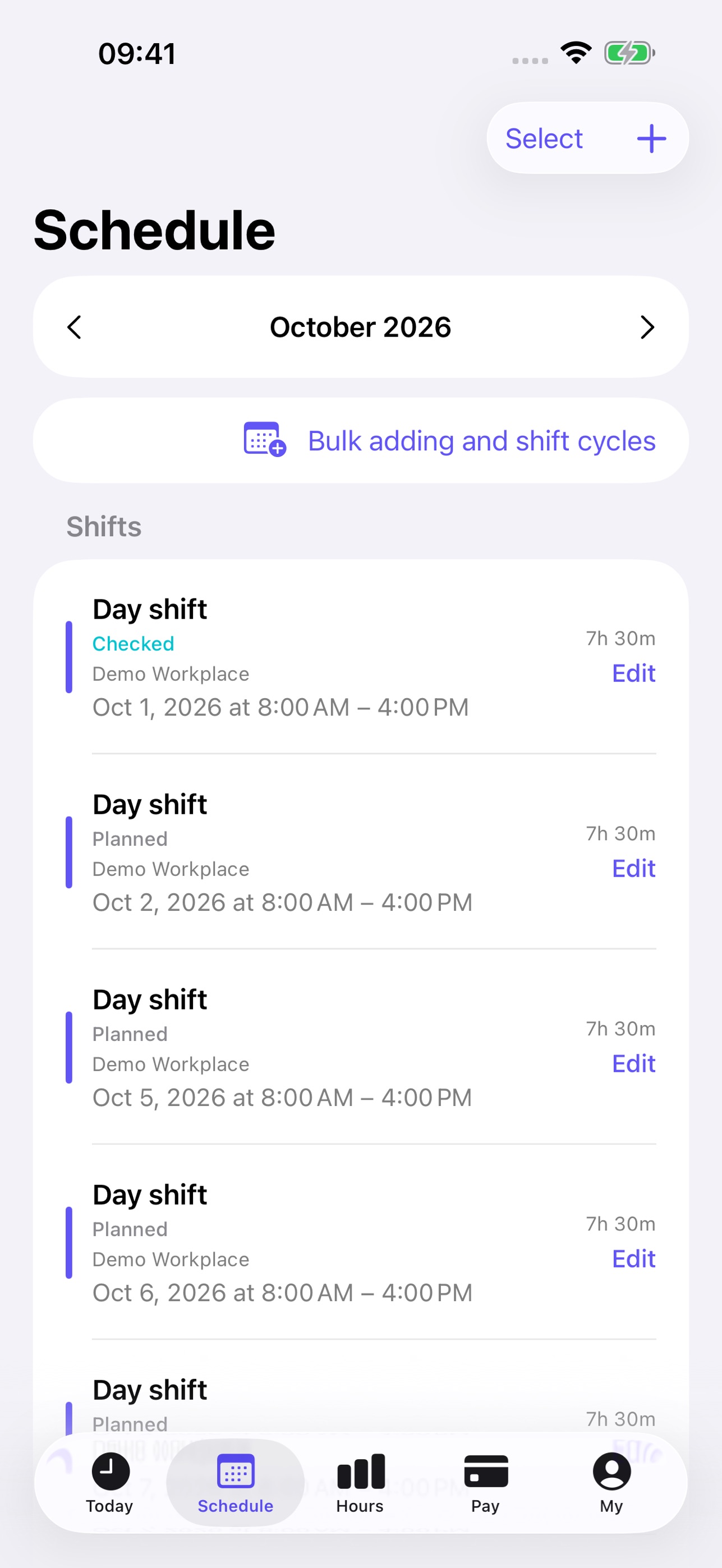 Screenshot 2 of ShiftClock: Timesheet & Pay