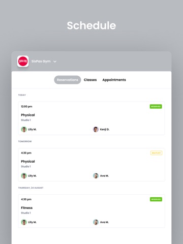 SixPax Gym iPad screenshot