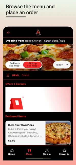 Hall's Kitchen Pizza & Subs screenshot 2