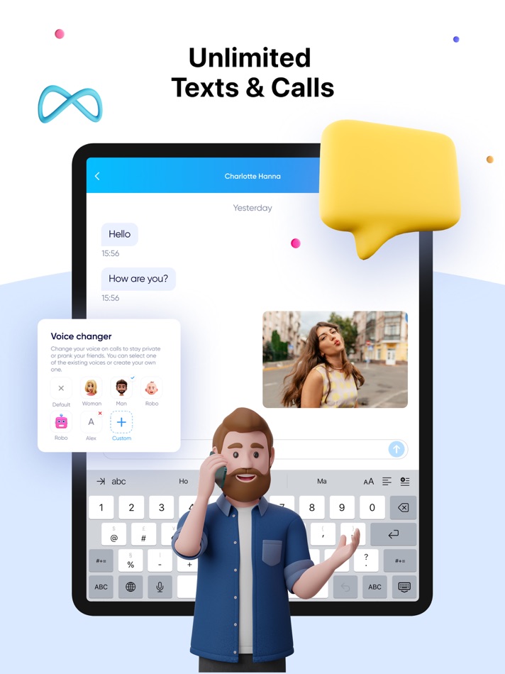 #2. SIMless - 2nd Phone Number (iOS) 게시자: DreamTeam Apps