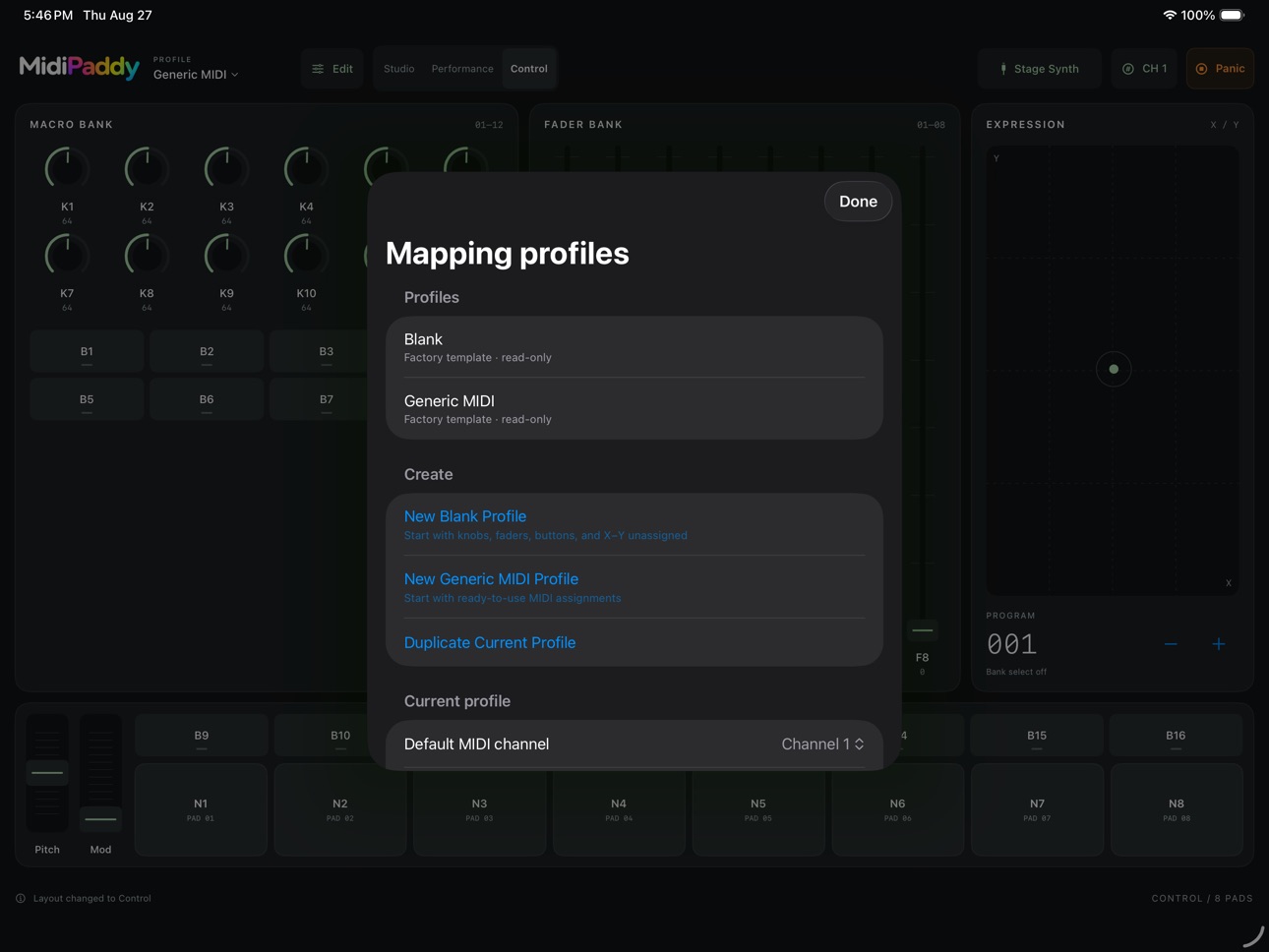 Screenshot 5 of MidiPaddy